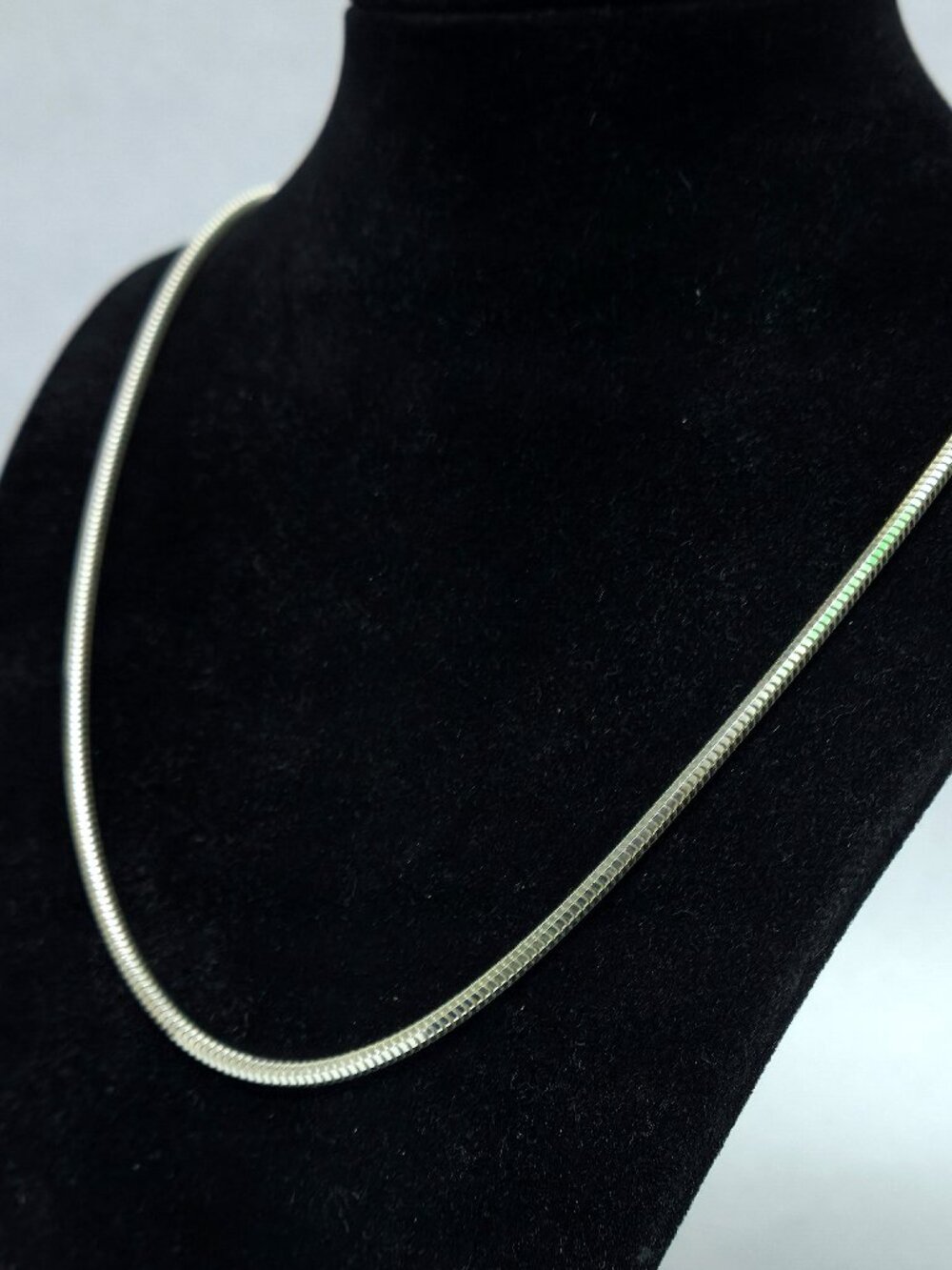 Milor Italy Ultrafine 950 Sterling Silver 3mm Snake Chain 24" Necklace 20g